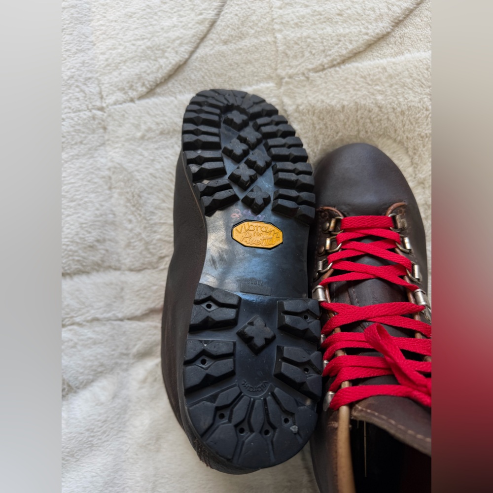 VINTAGE 70s! Pivetta Italy for DMC Rough-out Leather Hiking Engineering Boots 9 - Picture 8 of 12